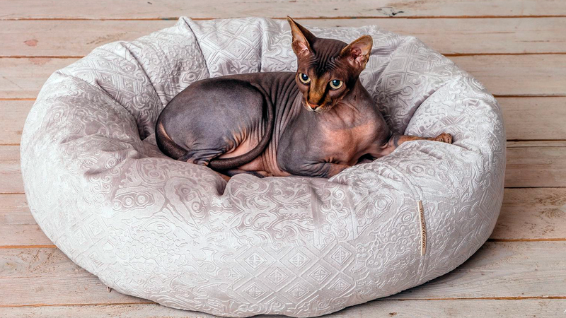 Напольная кровать-лежанка для кошек и собак «Роэн» на сайте 