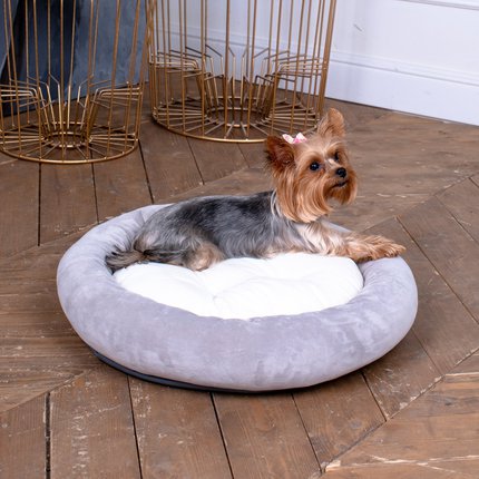 Лежак Bailey серый для маленьких собак и кошек