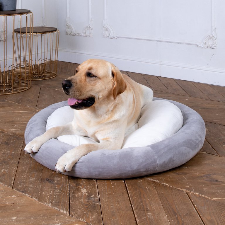 Лежак Bailey серый для больших собак
