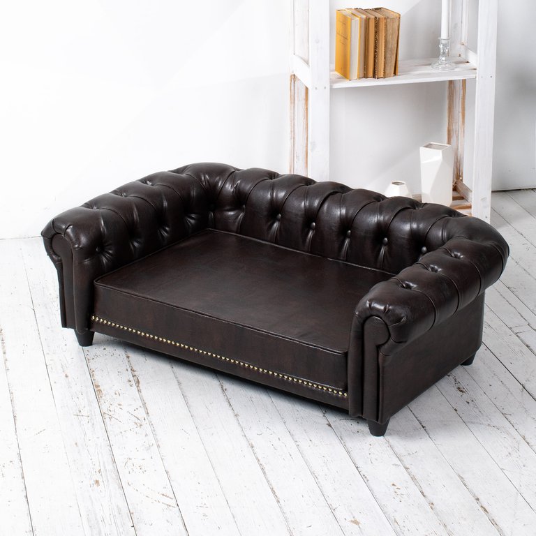 Диван Oscar Темно-коричневый для больших собак